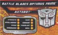Battle Blades Optimus Prime hires scan of Techspecs
